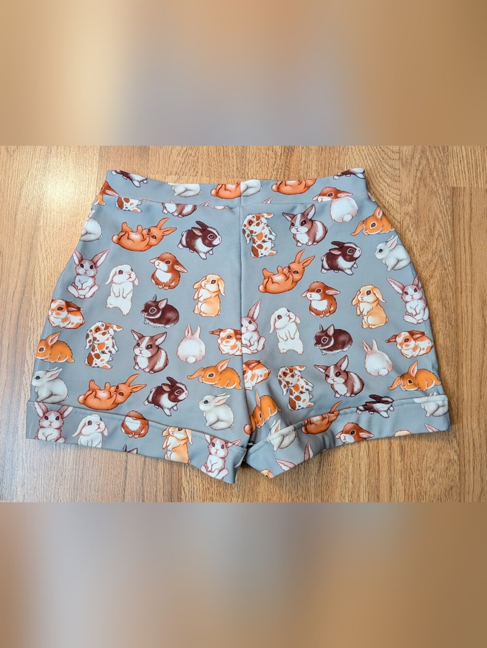 BlackMilk bun bun bunny high waist shorts rabbit print size M (L) black milk - Picture 2 of 5